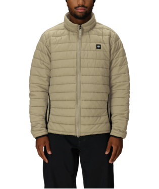 MENS THERMAL PUFF INSULATED JACKET - SAGE COLORBLOCK