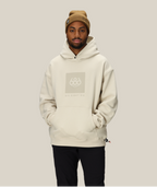 KNOCKOUT LOGO PREMIUM HEAVYWEIGHT PULLOVER HOODY - LIMESTONE