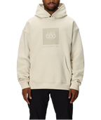 KNOCKOUT LOGO PREMIUM HEAVYWEIGHT PULLOVER HOODY - LIMESTONE