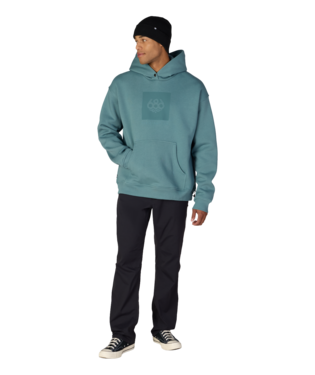 KNOCKOUT LOGO PREMIUM HEAVYWEIGHT PULLOVER HOODY - PALE FIRN