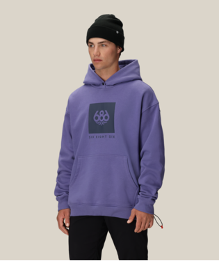 KNOCKOUT LOGO PREMIUM HEAVYWEIGHT PULLOVER HOODY - PURPLE DAWN