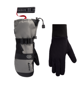 MENS GORE-TEX SMARTY® 3-in-1 GAUNTLET MITT - CHARCOAL