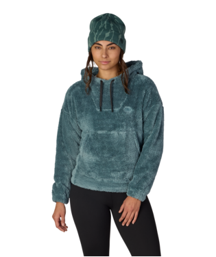 WOMENS SHERPA HOODY - PALE FIRN