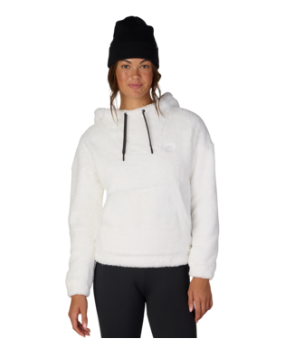 WOMENS SHERPA HOODY - WHITE