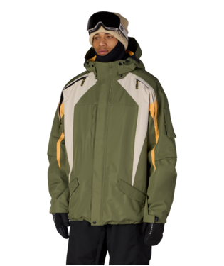 MENS 2003 ATOM JACKET - FATIGUE GREEN COLORBLOCK