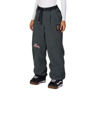 WOMENS METALLICA BURNING SKULL SHELL PANT - METALLICA BLACK DENIM