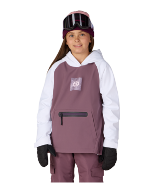 YOUTH WATERPROOF HOODY - WHITE COLORBLOCK
