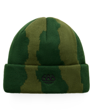 TORN BEANIE - MOSS GREEN