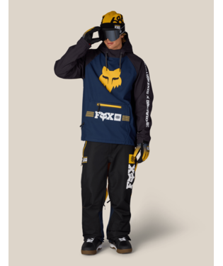 MENS FOX RACING WATERPROOF HOODY - FOX NAVY COLORBLOCK