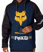 MENS FOX RACING WATERPROOF HOODY - FOX NAVY COLORBLOCK