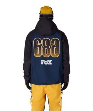 MENS FOX RACING WATERPROOF HOODY - FOX NAVY COLORBLOCK
