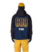 MENS FOX RACING WATERPROOF HOODY - FOX NAVY COLORBLOCK