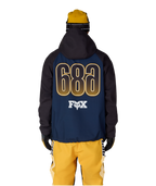 MENS FOX RACING WATERPROOF HOODY - FOX NAVY COLORBLOCK