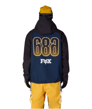 MENS FOX RACING WATERPROOF HOODY - FOX NAVY COLORBLOCK