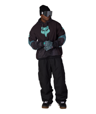 MENS FOX RACING WATERPROOF TEAM HOODY - FOX PALE FIRN