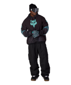 MENS FOX RACING WATERPROOF TEAM HOODY - FOX PALE FIRN