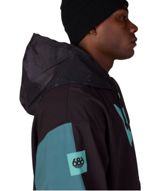 MENS FOX RACING WATERPROOF TEAM HOODY - FOX PALE FIRN