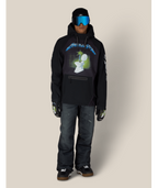 MENS METALLICA WATERPROOF HOODY - METALLICA BLACK