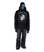 MENS METALLICA WATERPROOF HOODY - METALLICA BLACK