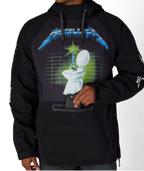 MENS METALLICA WATERPROOF HOODY - METALLICA BLACK
