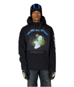 MENS METALLICA WATERPROOF HOODY - METALLICA BLACK