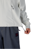 WOMENS WATERPROOF TEAM CROP HOODY - LIMESTONE