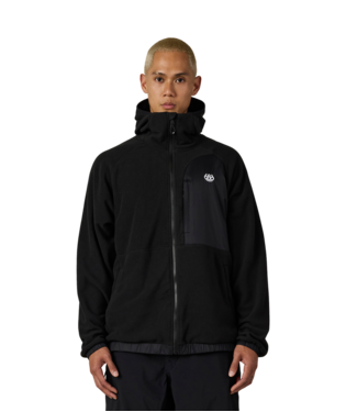MENS LOWLAND FLEECE HOODY - BLACK