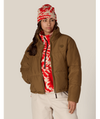 WOMENS GRACIOUS PUFFER JACKET - DARK EARTH