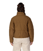 WOMENS GRACIOUS PUFFER JACKET - DARK EARTH