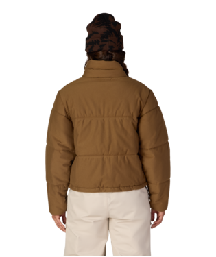 WOMENS GRACIOUS PUFFER JACKET - DARK EARTH