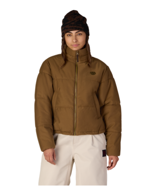 WOMENS GRACIOUS PUFFER JACKET - DARK EARTH
