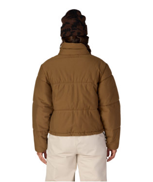 WOMENS GRACIOUS PUFFER JACKET - DARK EARTH