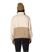 WOMENS CHIMAY FLEECE ANORAK - LIMESTONE COLORBLOCK