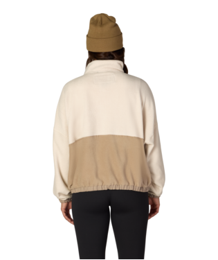 WOMENS CHIMAY FLEECE ANORAK - LIMESTONE COLORBLOCK