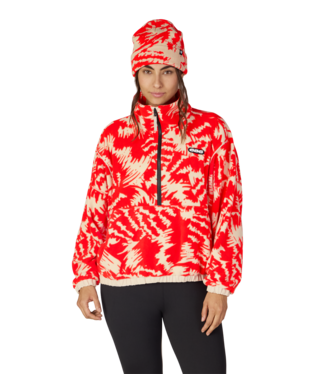 WOMENS CHIMAY FLEECE ANORAK - SOLAR REVERB