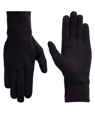 MENS FLEECE GLOVE LINER - BLACK