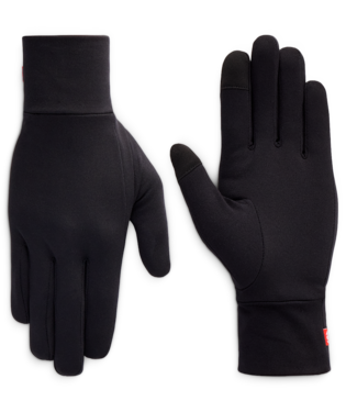 WOMENS FLEECE GLOVE LINER - BLACK