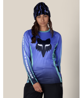 WOMENS FOX RACING BASE LAYER LS - FOX ALPENGLOW BLUE