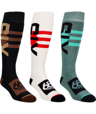 MENS SWISS SOCKS - 3PK - ASSORTED