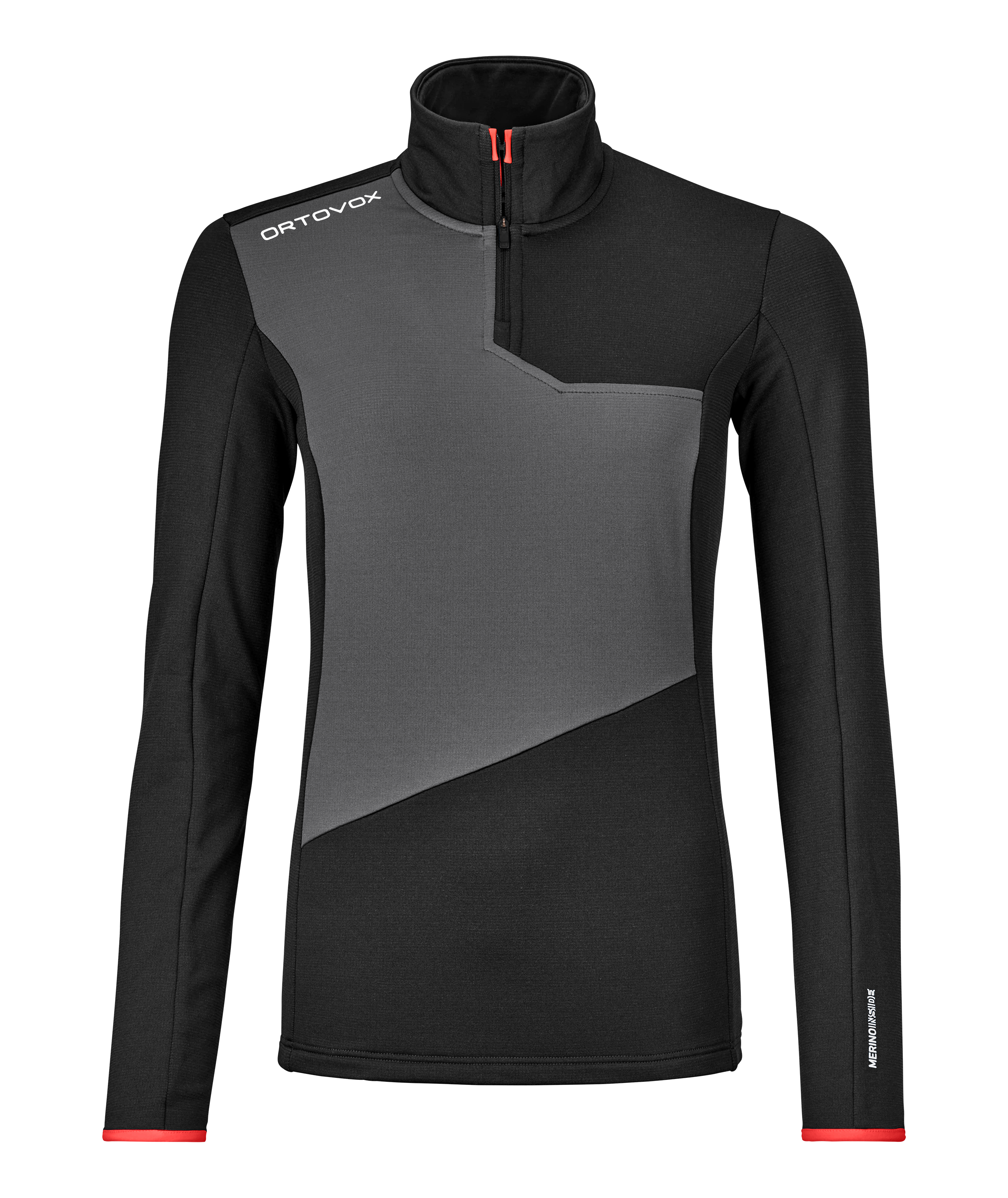 FLEECE LIGHT ZIP NECK W