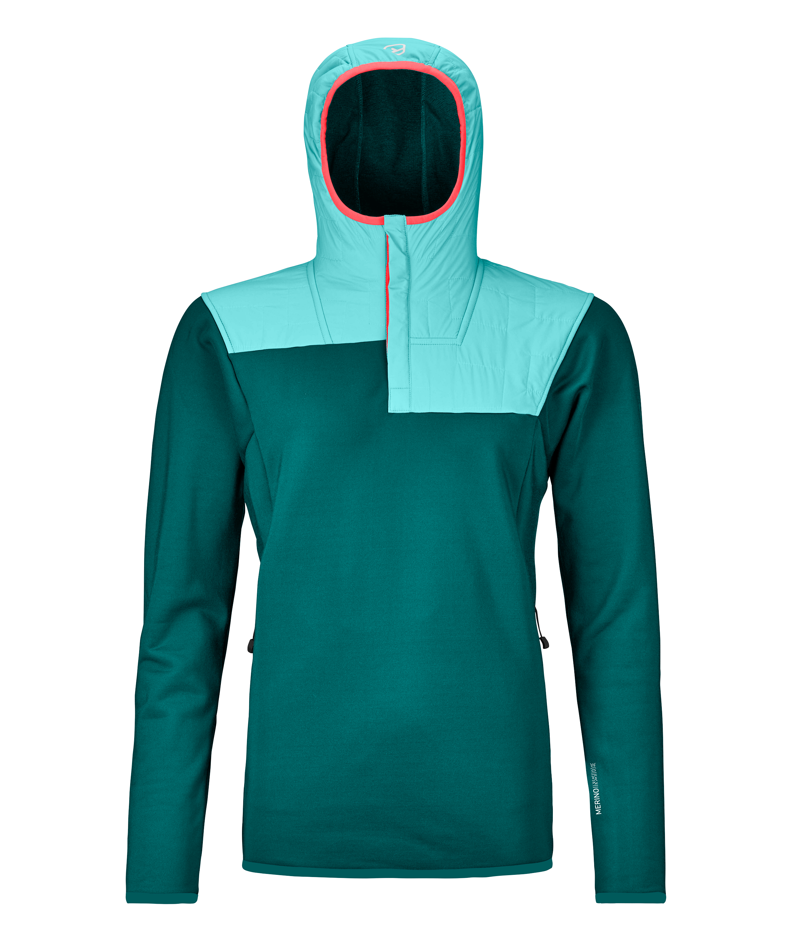 FLEECE LIGHT GRID HOODY W