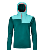 FLEECE RIB HOODY mujer