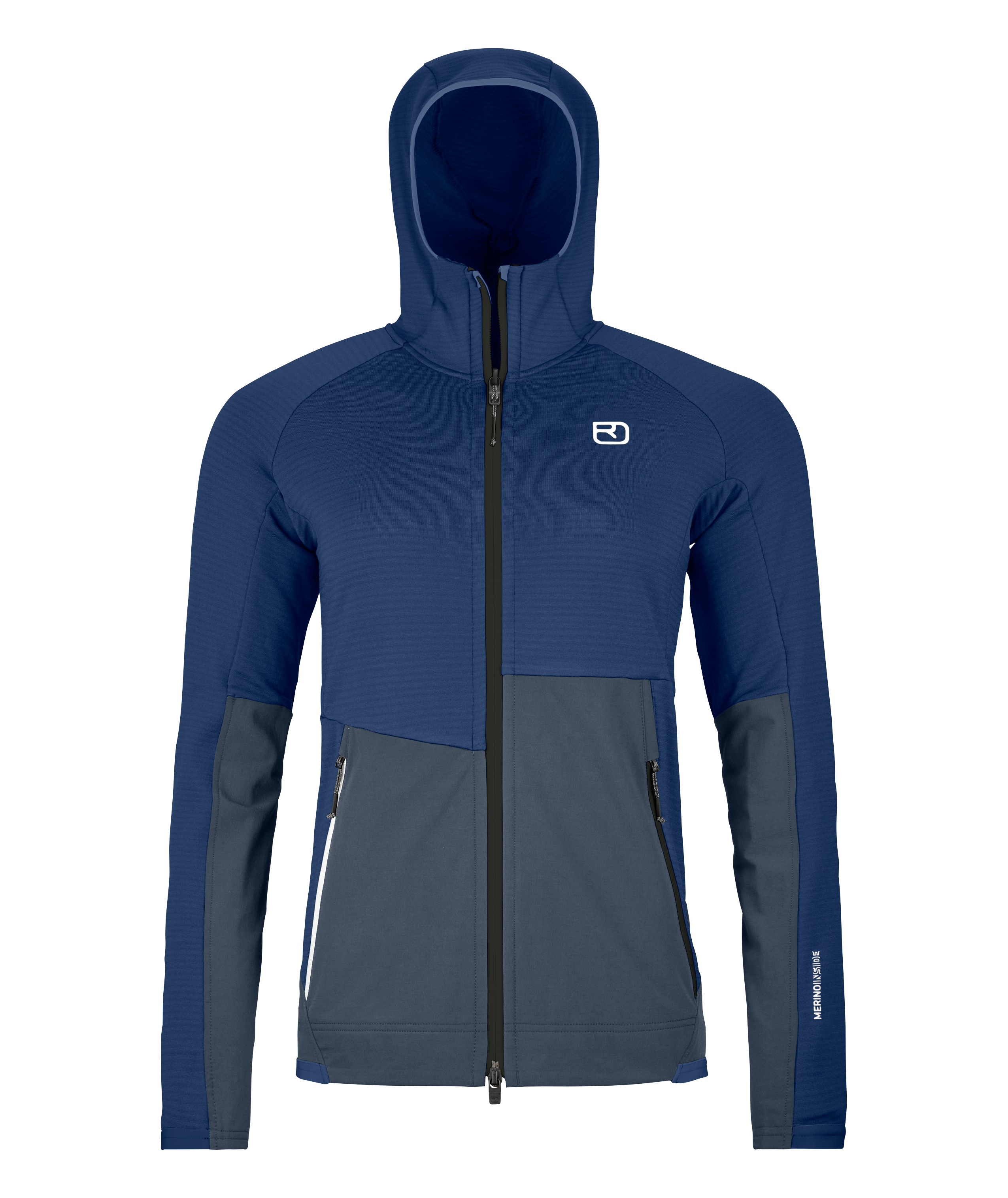 FLEECE RIB HOODY mujer