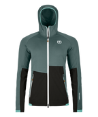 FLEECE RIB HOODY mujer