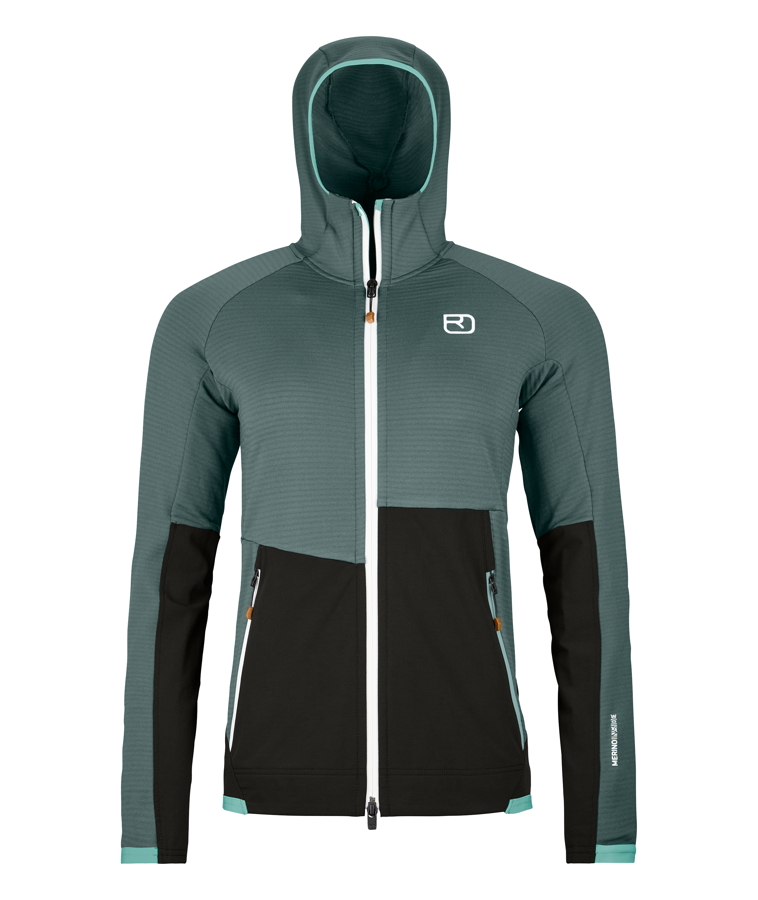 FLEECE RIB HOODY mujer