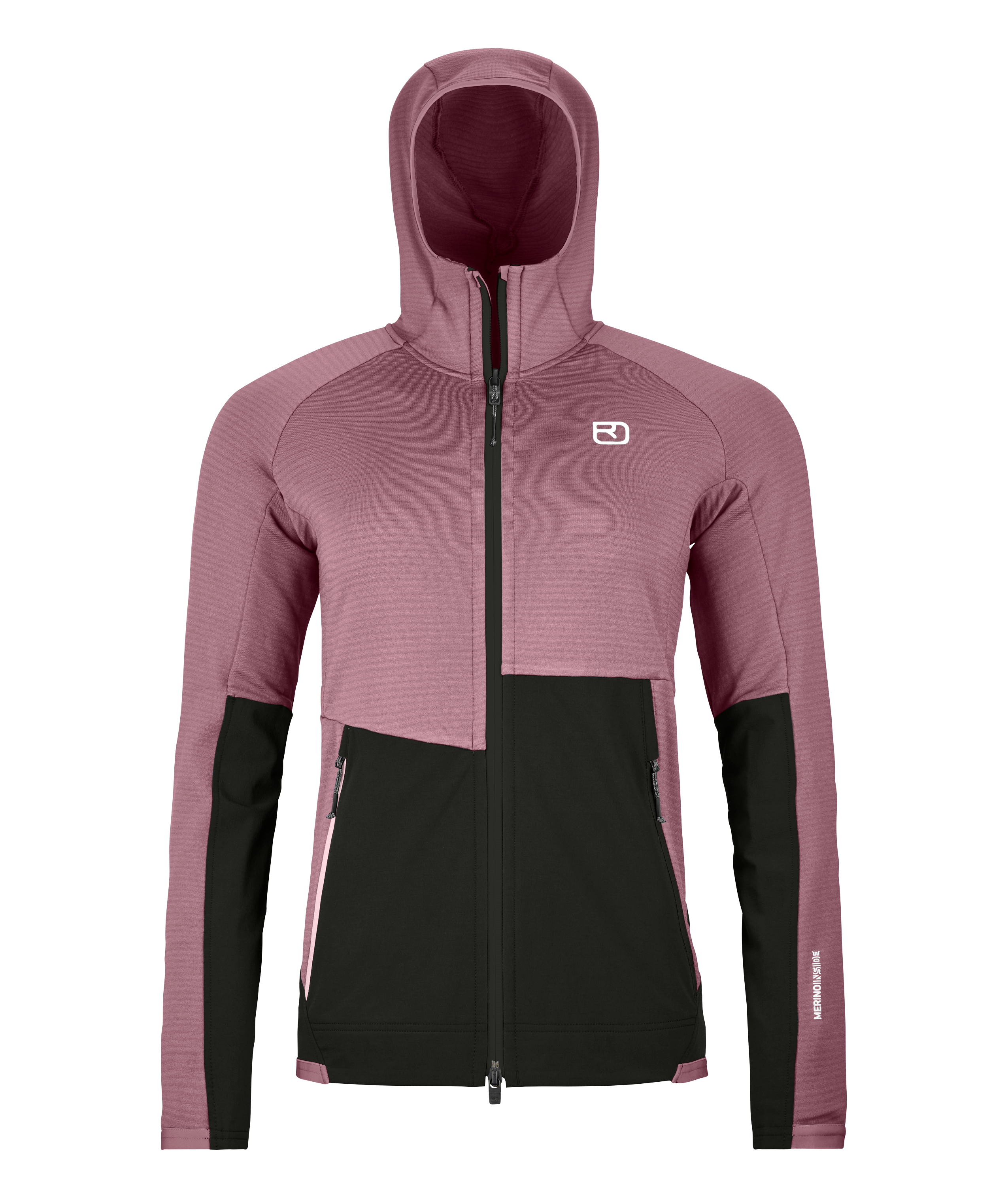 FLEECE RIB HOODY mujer