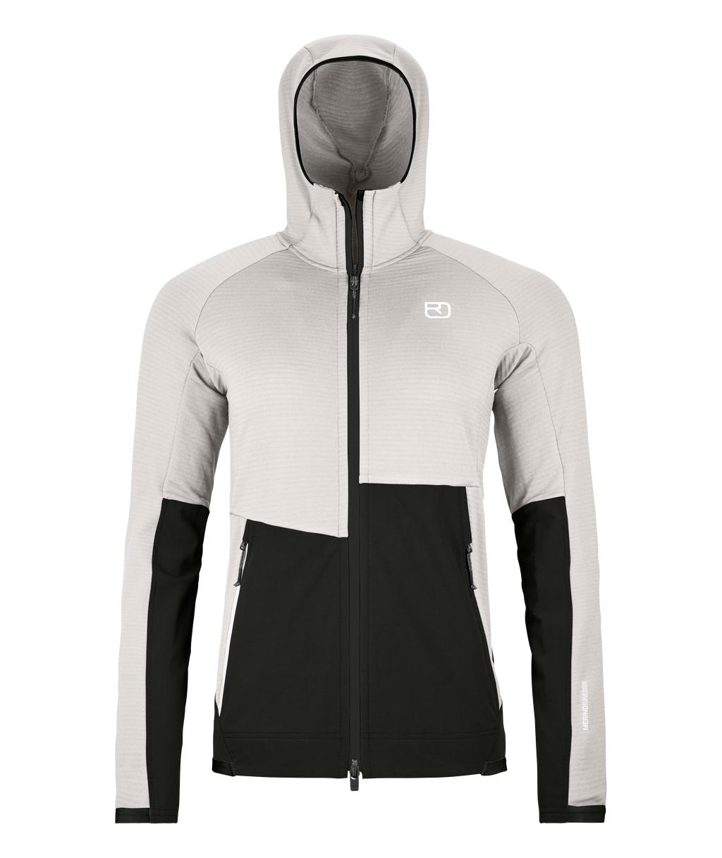 FLEECE RIB HOODY mujer