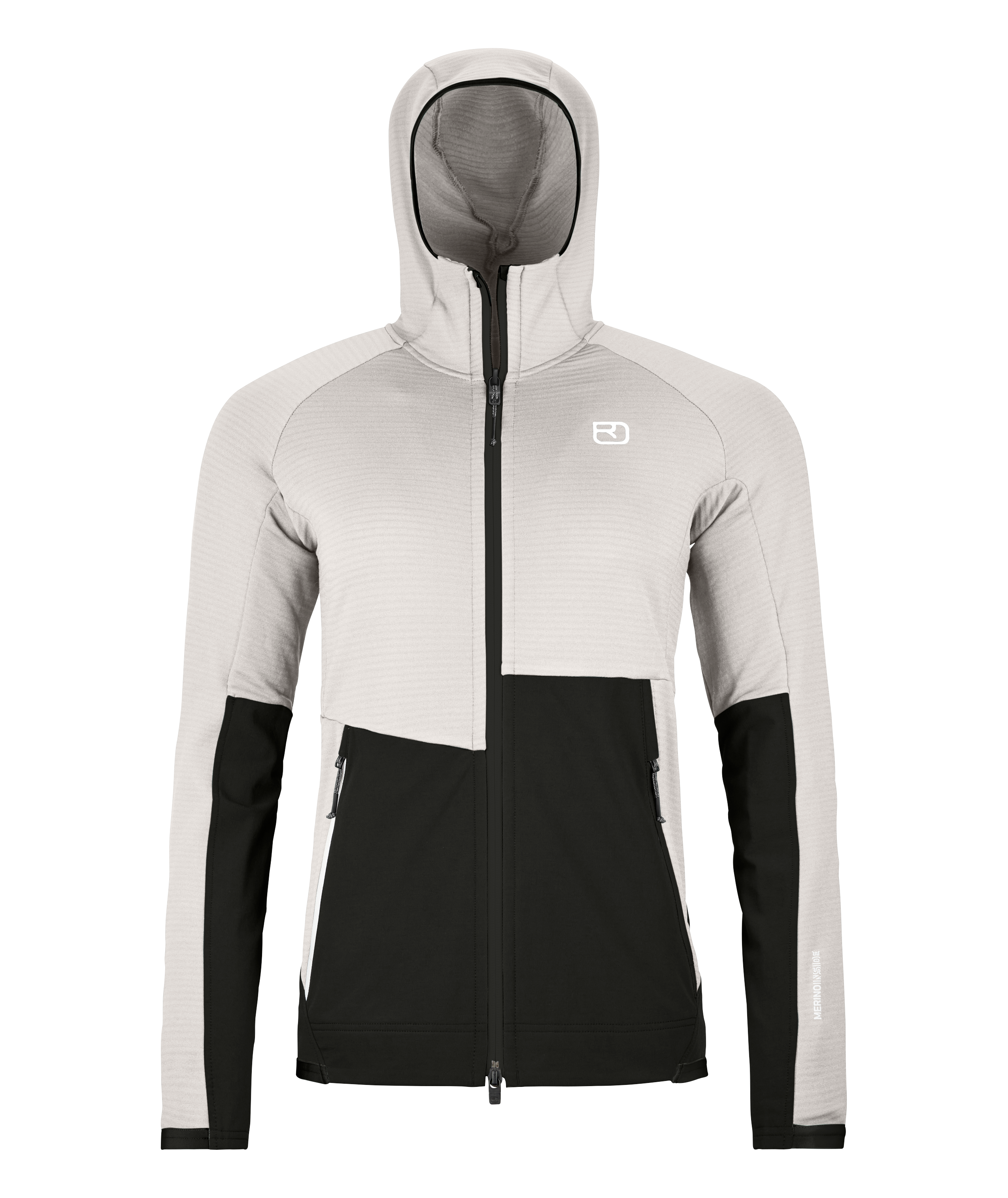 FLEECE RIB HOODY mujer