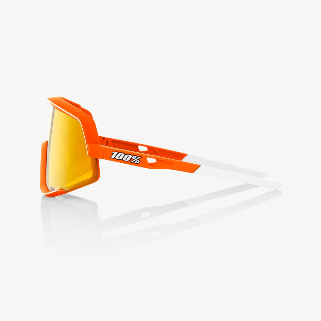 GLENDALE - Soft Tact Naranja Neón - Lente Espejo Multicapa HiPER Rojo