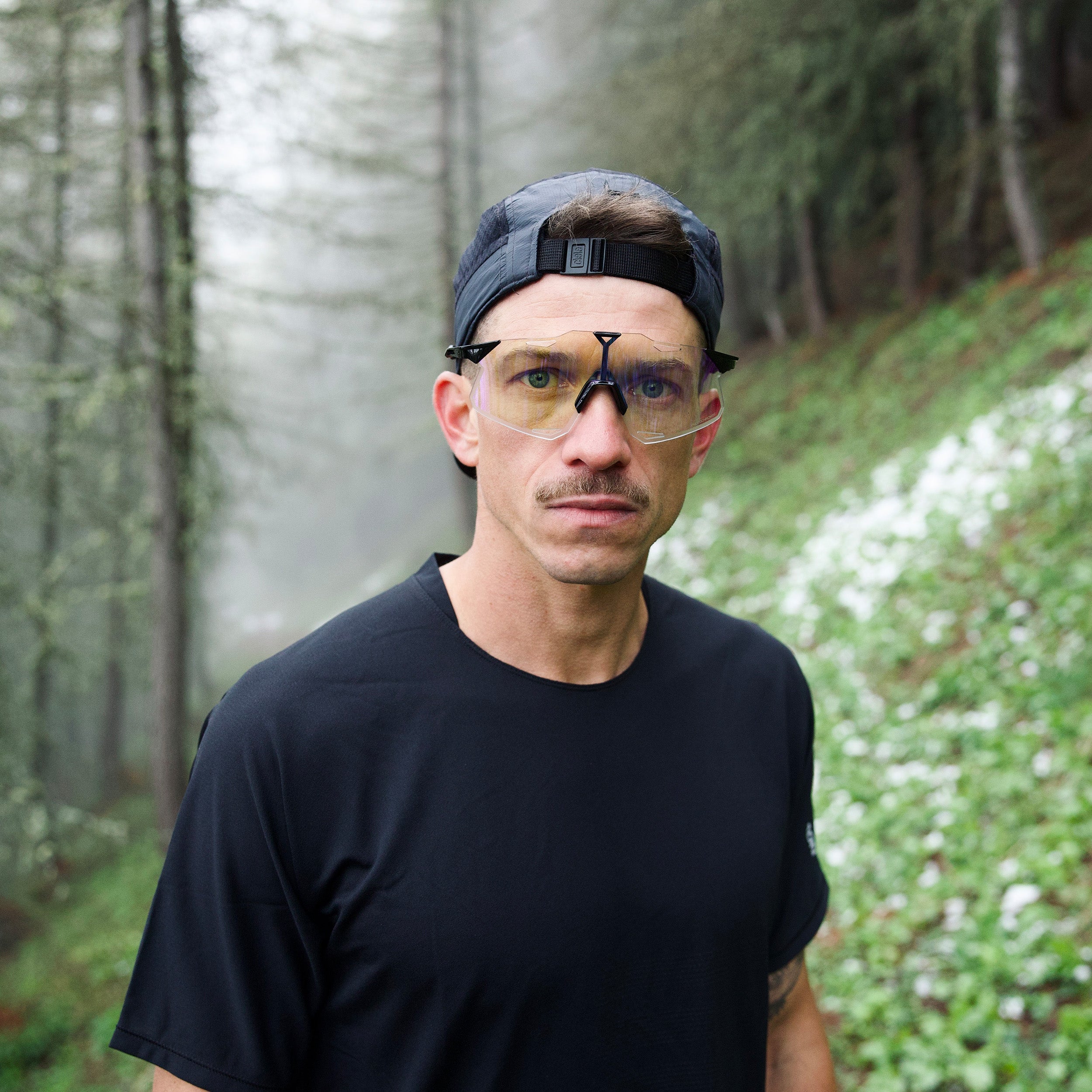 HYPERCRAFT - Negro Brillante - Espejo Púrpura Fotocromático